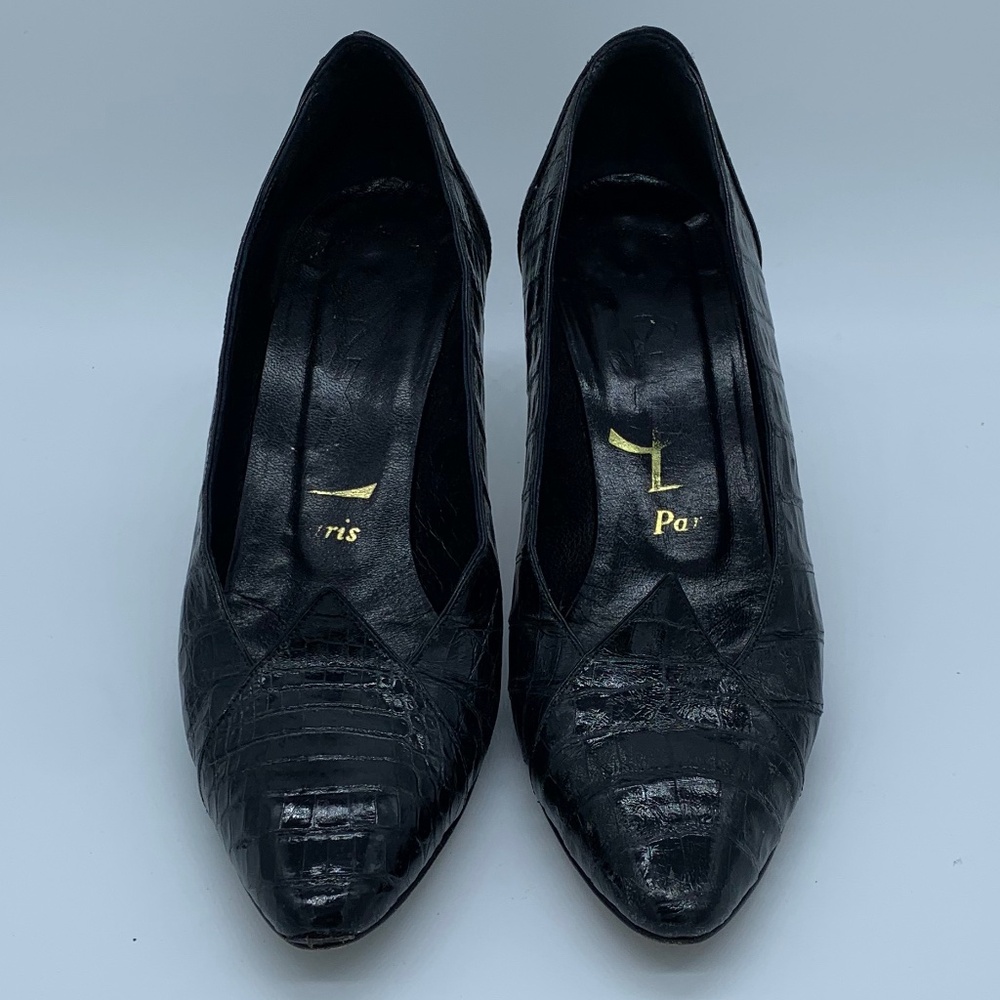 Vintage Real Crocodile YSL pumps
